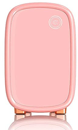 NMNMNM Mini refrigerador de Belleza, 12 litros, portátil, cosmético, para el Cuidado de la Piel, Mini refrigerador para Coche, hogar, Compacto, silencioso, Calentador con cajones extraíbles para l