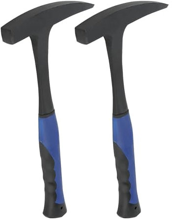 KEILEOHO 2 PCS 32oz Rock Pick Hammer, 34cm Geologist Hammer for Mining Geological Prospecting