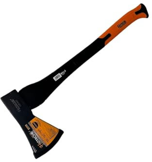 Partenopeautensili® Ascia Accetta Universale per scappare legna con Manico in Fibra di Vetro e Manico gommato by hoteche (1250)