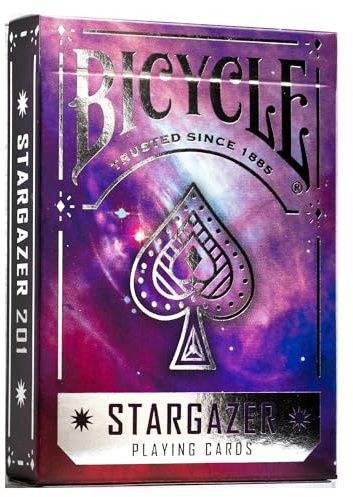 Bicycle - Jeu de 54 Cartes à Jouer - Stargazer 201 - Jeu emblématique - Magie/Carte Magie, Violet