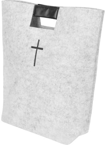 Alipis Bibel-filztasche Tragetasche Handtasche Einkaufstasche Für Männer Und Frauen Mit Kreuzmuster-design Großes Fassungsvermögen Aus Hochwertigem Filzmaterial Langlebig Und Robust