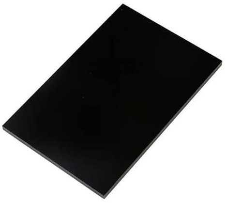 Acrylplatten, 1 Stück, zweiseitig mattschwarze Acrylplatte, mattierte Gussglasplatte für Bastelschilder, DIY-Displayprojekte (2 mm Dicke, 300 x 300 mm)
