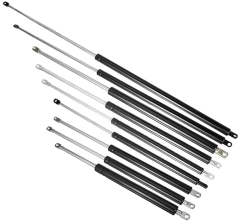 NYSQOFMB Amortiguadores De Gas 399-600 Mm 100-1500 N Amortiguadores Gas para Automóvil Capó Maletero Puerta Trasera Amortiguador Barra Soporte Cama Autobús Camión Barco Muelle Neumático(745mm 1500N)