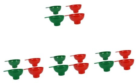TOPPERFUN Embudo De Gran Diámetro Para Llenar Frascos De Mermelada Frascos De Boca Ancha Embudo De Cocina Con s Para Verter Grande Y Ancho Para 4 piezas x 4