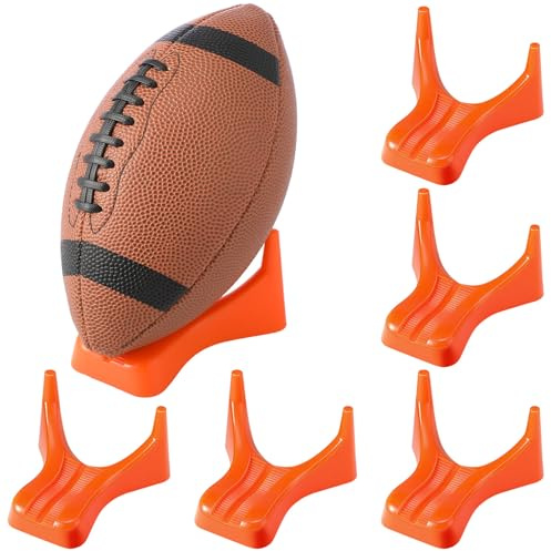 Soulchen 6 Stück Fußball-Stil Kicking Tee Rugbyball Display Ständer kompatibel für alle Ballgrößen Fußball Display Ständer für Kickoff Übungsausrüstung