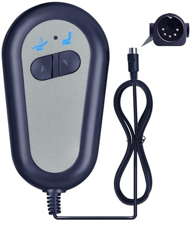 GOUYESHO Mando a distancia de repuesto para sillón reclinable, 2 botones, 5 pines, repuesto para sillón reclinable eléctrico y silla elevadora