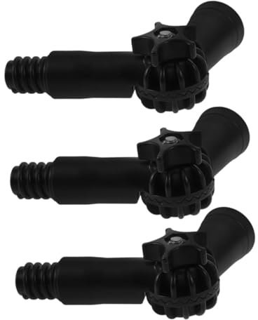 GALPADA 3pcs Angle Adapter Broom Handle Replacement Right Angle Extender Threaded Tips for Extension Poles Cleaning Window Cleaner Brush Accessories