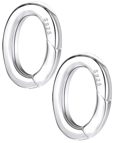 Ceeyoll 2Stück Armband Verschluss,Kettenverschluss Silber,Verschluss Kette,Langlebig,925 Sterling Silber,Geeignet zum Verbinden Von Halsketten oder Armbändern und zur DIY-Schmuckherstellung
