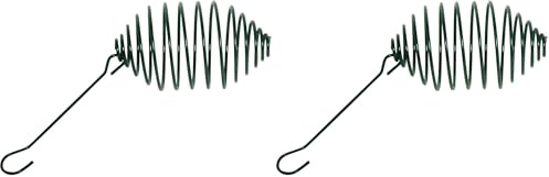 dobar® Porte-boules de graisse - Spirale d'alimentation pour boules de graisse - Distributeur de nourriture pour oiseaux sauvages - Pour jardin, terrasse, balcon - Diamètre : 7,5 x 11 (26,5) cm - Vert