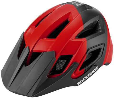 ROCKBROS Mountainbike-hjälm vuxen lätt andningsbar cykelhjälm för män och kvinnor MTB mountainbike & vägcykel en storlek 58-62 cm