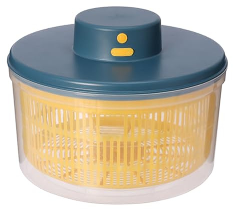 ZUJIABAO Essoreuse à salade électrique rechargeable pour séchage rapide, faible bruit, fonctionnement silencieux, fruits et légumes, déshydrateur électrique de légumes