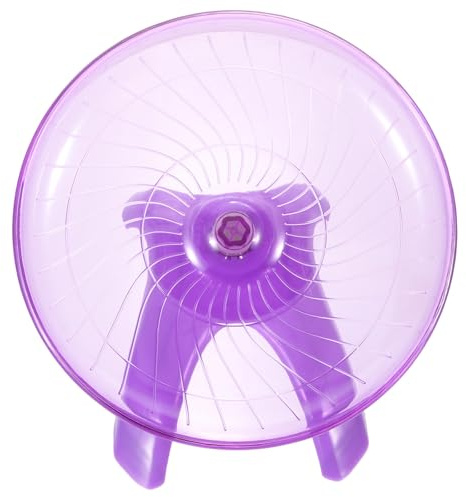 Homoyoyo Rueda de Jerbo Silenciosa para Ejercicio de Mascotas Pequeñas Bordes Suaves y Material Plástico Redondo Adecuado para Jerbos y Hámsteres