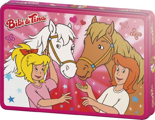 Schmidt Spiele 55551 - Bibi und Tina, Echte Freunde, 200 Teile Puzzle, in Metalldose