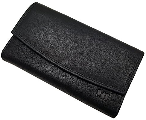 Pelle di bufalo portafoglio di cameriere MJ-Design-Germany in nero