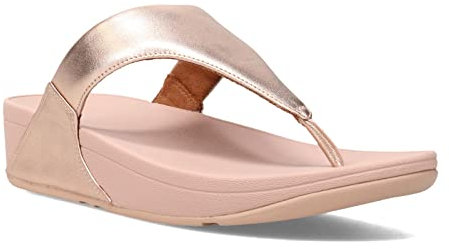 Fitflop Women's Lulu Leather Toe-post Sandals, Pink (Rose Gold 323), 6.5 UK 40 EU