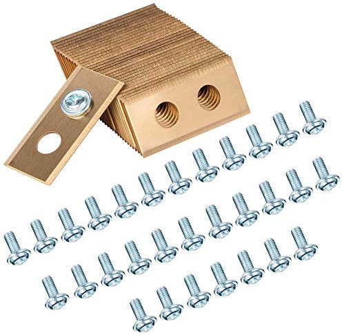 30x Messer für Worx Landroid Messer Mähroboter Klingen Titan Ersatzmesser für Worx Landroid Rasenroboter Titan-Klingen & verbesserte Schrauben Set für Mäh-Roboter Ersatzmesser Ersatzteile Zubehör