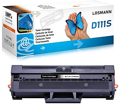 LOSMANN 1 x toner kompatibel för Samsung MLT-D111S D111L för Samsung Xpress M2020 M2020W M2021 M2021W M2022 M2022W M2026 M2026W M2070 M2070F M2070FW M2070W M200W 71FH M2071FW M2071HW M2071 W M2078