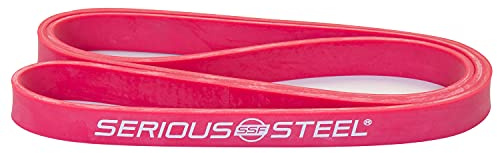 Serious Steel Fitness 81 cm (32 tum) Röda motståndsband (bra för personer under 178 cm (5'10 tum) hög) – #2 röd