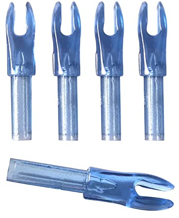 AMEYXGS Tiro con L'Arco Arrow Nock 4.2mm Diametro Interno Inserto in plastica Freccia Nock per Caccia Fai da Te Ricurvo Arco Composto Freccia 50 Pezzi (Blu)
