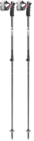 LEKI Peak Vario 3D skidstavar, svart-dark antracit orange, 110–140 cm