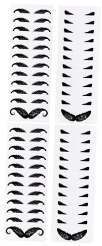 POPETPOP 48 Blatt Bart-Styling-Aufkleber Wachs-Sets Wachs Zur Haarentfernung Schnurrbart-Schutzaufkleber Nasenhaarwachs Nasenhaarentferner Augenbrauen Nasenwachs Waxing-Waxer