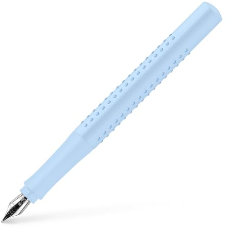 FABER-CASTELL - Füller GRIP 2010 Feder B Sky Blue | Füllfederhalter mit ergonomische Griffzone und Edelstahlfeder für besonders weiches Schreiben