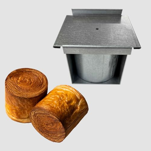 Siccardi Stampo Professionale per Croissant CILINDRICO Realizzato in lamiera alluminata - Diametro Cm 8 h Cm 8