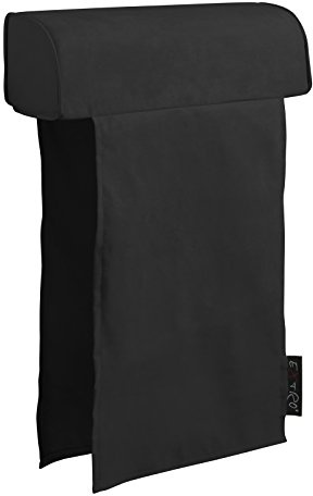 extroitaly Poggiatesta Divano Universale Alzata Schienale Mod. Felipe (Nero) Poggiatesta mis: cm. 60 h. cm.15 Morbido Rivestimento in Ecopelle Idrorepellente Adatto per schienali mobili (NON FISSI)