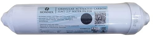 Hommix Granular Activated Carbon (GAC) 2.5” Water Filter Cartridge