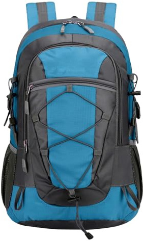 Wanderrucksack Herren Damen 35L Wasserdichter Rucksack Leicht Groß Reiserucksack Trekkingrucksack mit Reflexstreifen Für Klettern Radfahren Bergsteigen Reisen Schwarz