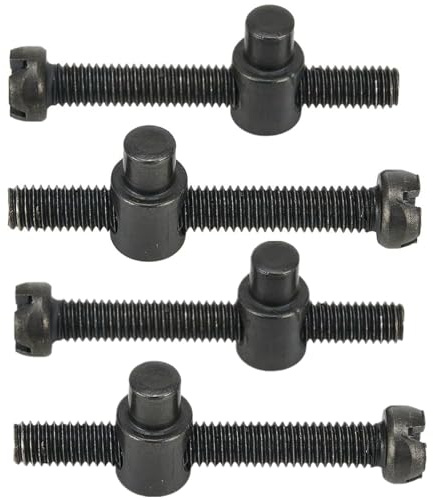 4 tensores de barra de cadena, ajustador de motosierra, tensor de cadena, tornillo de ajuste para motosierra eléctrica 405 5016, color negro