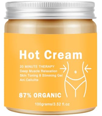 Crema Térmica Para Grasa Abdominal Potenciador de Entrenamiento para | Gel Reafirmante y Reductor 100g para Abdomen Cintura Muslo y Brazo con Efecto Sudoración para Mujeres y Hombres