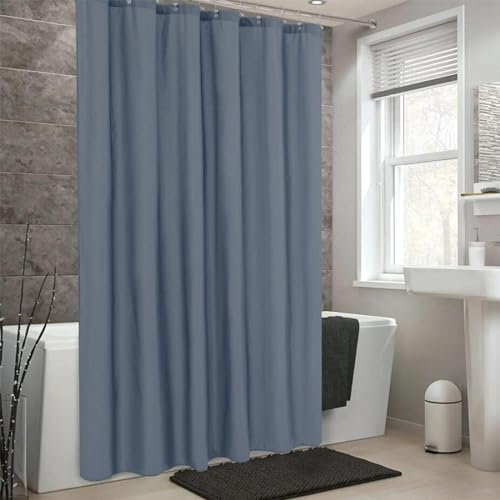 AEKDCL - Tenda da doccia impermeabile in PEVA, 280 x 200 cm, antimuffa e lavabile in lavatrice, ideale per vasca da bagno e bagno ad angolo, con 12 ganci inclusi
