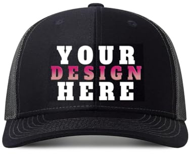 HWFOI personalisiert Cap personalisierte Basecap personalisierte Baseballkappe mütze selber gestalten mit Foto/Logo/Text Cap selbst gestalten Trucker-Caps für Männer & Frauen in großen Mengen
