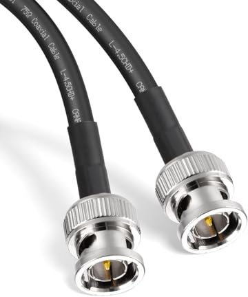 Superbat Cavo SDI 6G BNC 75 Ohm Maschio a Maschio Canare L-4.5CHD 3m | HD/3G/6G-SDI, Doppia Schermatura, Livello Broadcast, Placcato Oro, Bassa Attenuazione, per Blackmagic, Telecamere, Monitor