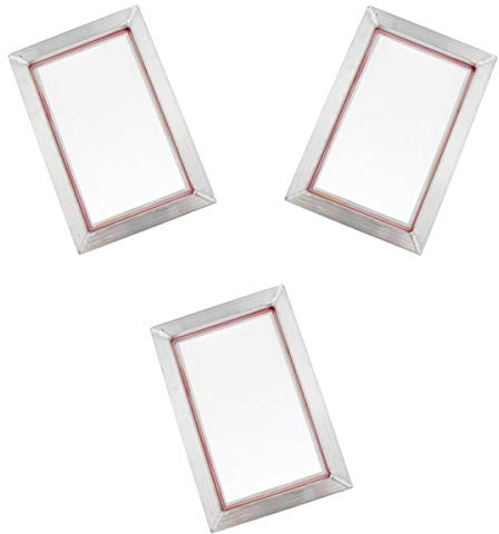 QSTDGVPW 3 Piezas de Marco de Serigrafía de Malla de Aluminio para Placas de Impresos