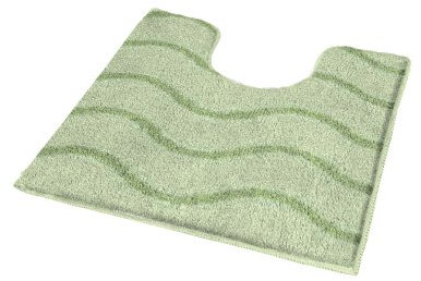 Kleine Wolke 4015619129 WC-Vorleger Medina, 55 x 55 cm mit Ausschnitt, linde