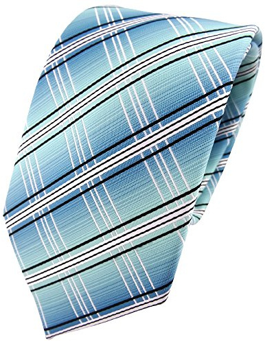 TigerTie Designer Krawatte in gestreift gemustert - Krawattenbreite 8 cm
