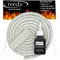 FLUE2U Stove Fire Rope 10mm x 3m Length & Reeds Glue 50ml Kit Woodburner Log Burner Door Seal Kit