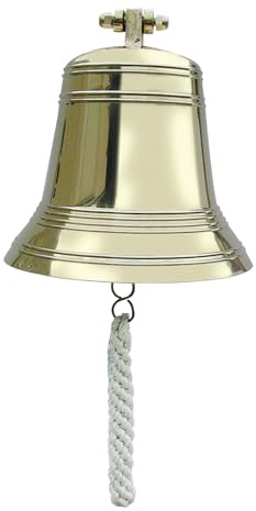 Schiffsglocke Wandglocke Messing Ø=23cm Sea-Club