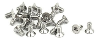sourcing map 30pcs M1.6x3mm 304 Edelstahl Flachkopf T4 Treiber Torx Schrauben Verschluss DE de