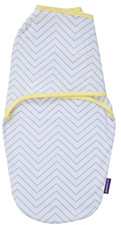 Clevamama Pucksack Neugeborene - Baumwollen Babyschlafsack - Grau
