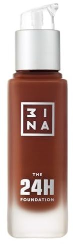 3INA MAKEUP - The 24H Foundation 675 - Dunkelbraun Foundation mit Unterton Gelb - Foundation Hauttonanpassend - 24H Langlebige Formel Wasserdichte Foundation - Vegan - Cruelty Free