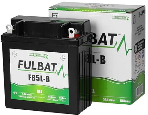 Fulbat - Motorradbatterie GEL FB5L-B GEL / YB5L-B FULBAT SLA wasserdicht 5,3 Ah 65 AMPS