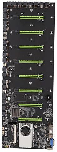 8xPCIE16X DDR3 PC-Motherboard, HM65-Motherboard, 55-mm-Mining-Motherboard, Integrierter CPU-Kühler, Gigabit-LAN-Steckplatz, MSATA SATA2.0 SATA3.0