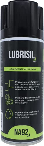 LUBRISIL PRO Lubrificante al Silicone con Proprietà Antiadesive Distaccanti e Scivolanti, Idrorepellente ed Antistatico 400 ML, NA92 PRO (1 pezzo)