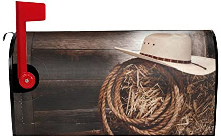 Einzigartiges Design von Briefkasten-Dekoration, amerikanischer West-Rodeo-Hut, wasserdichte und Sonnenschutz-Briefkasten-Schutzhülle
