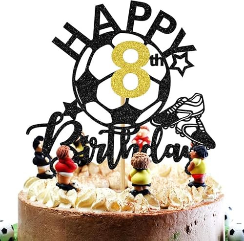 Fußball Cupcake Toppern,fussball Tortendeko,Happy Birthday Football Tortendeko,Fussball Deko Torte Kuchendeko,Happy Birthday Kuchen Deko,Football Kuchen Topper Sport Thema Geburtstag Party