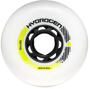 Rollerblade HYDROGEN 80/85A, 8 Inline Skate Rollen für Erwachsene, Weiss, 80mm/85A