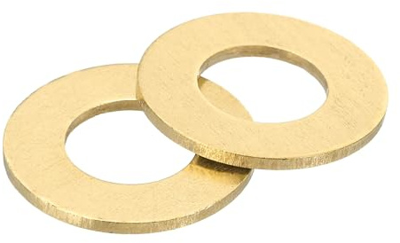QUARKZMAN M12 Rondella Piatta, 20pz Ring di Guarnizione Piana in Ottone 24mm OD 1,5mm Spessore Ring Guarnizione Tenuta Metallo per Viti Bulloni Dadi